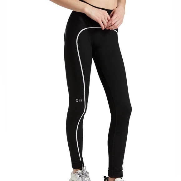 Off-white athletic tights - Picture 5 of 6